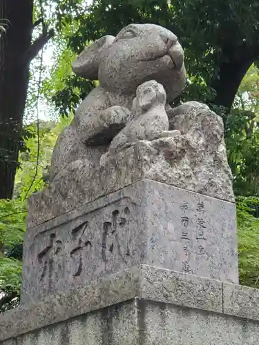 調神社の狛犬