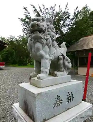 早来神社の狛犬