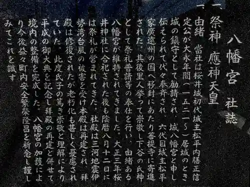 下谷八幡神社の歴史