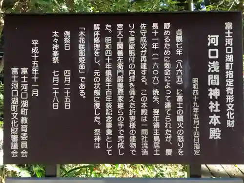 河口浅間神社の歴史