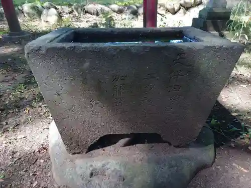 大井俣窪八幡神社の手水舎