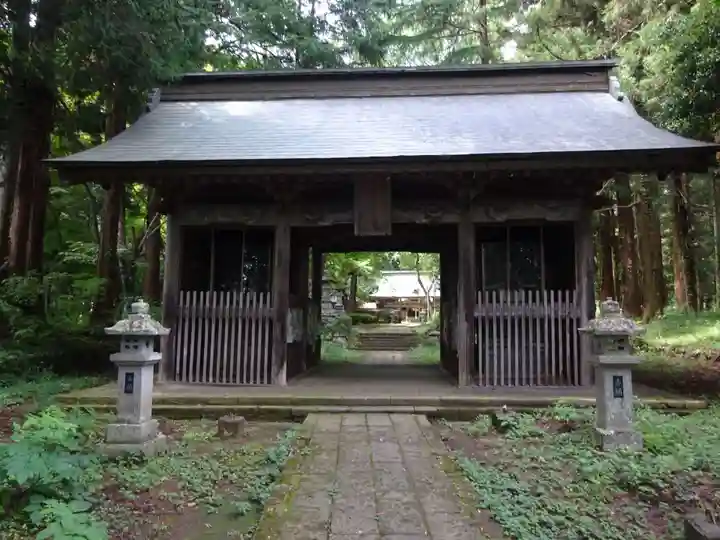 都々古別神社(馬場)の山門・神門