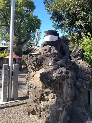 お三の宮日枝神社の狛犬