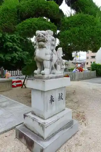 石園座多久虫玉神社の狛犬