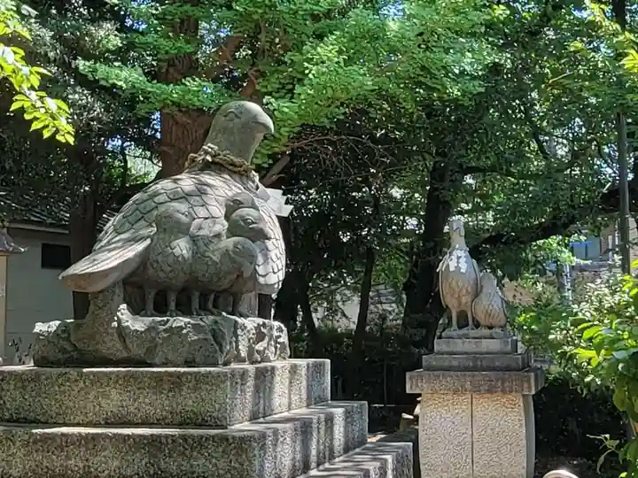 大谷場氷川神社の狛犬