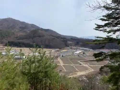 蚕影神社の景色