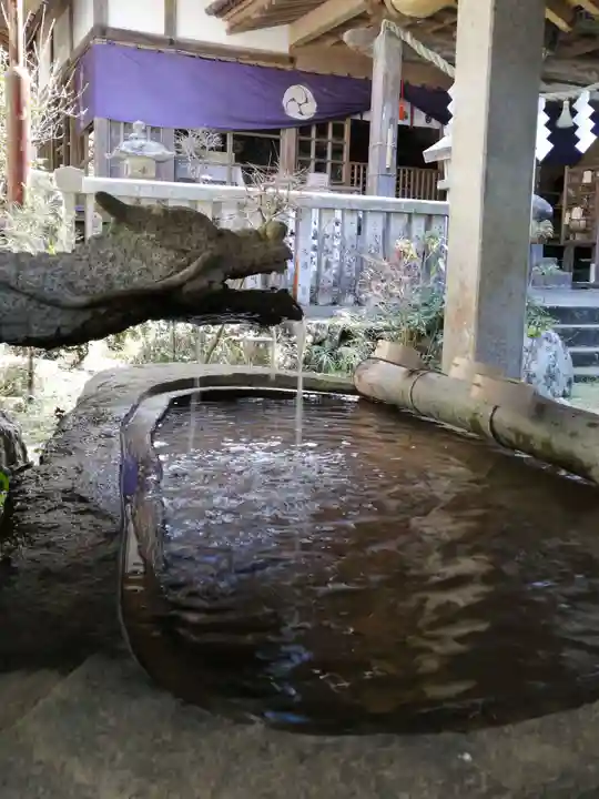 五所駒瀧神社の手水舎