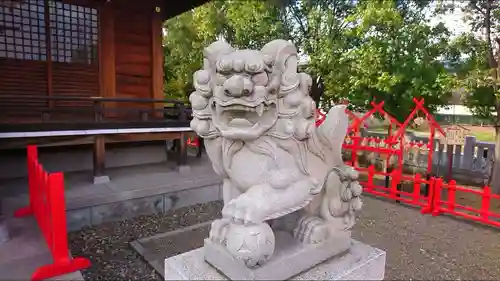 朝日氷川神社の狛犬