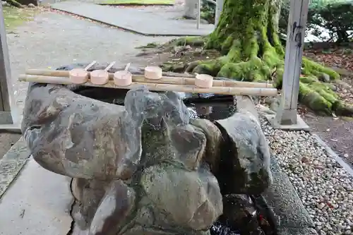 三朝神社の手水