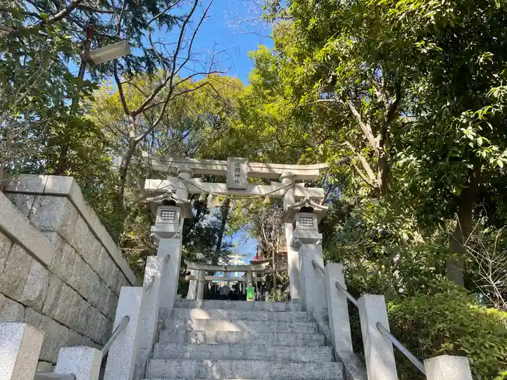 多摩川浅間神社の鳥居