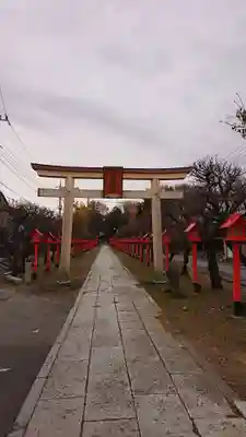 朝日森天満宮の鳥居