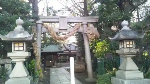 奥澤神社の鳥居