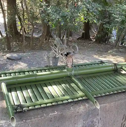 谷保天満宮の手水