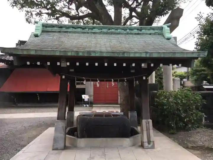 麻布氷川神社の手水舎