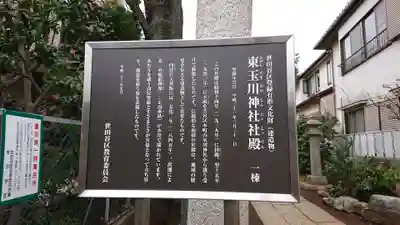 東玉川神社の歴史
