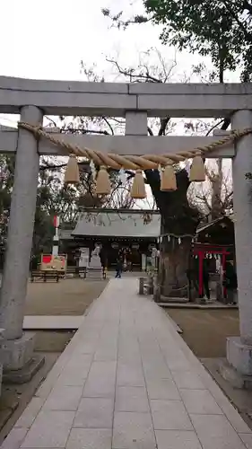 新田神社の鳥居