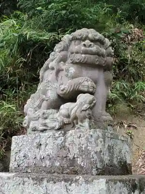阿久津「田村神社」(郡山市阿久津町)旧社名:伊豆箱根三嶋三社の狛犬