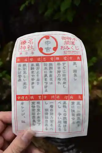 榛名神社のおみくじ