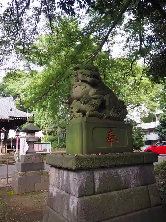 氷川台氷川神社の狛犬