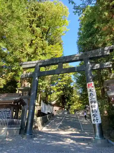 諏訪大社下社秋宮の鳥居