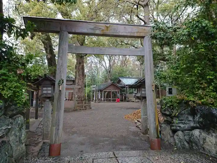 河邊七種神社の鳥居