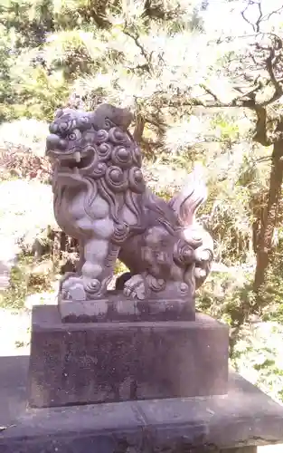 道野辺八幡宮の狛犬