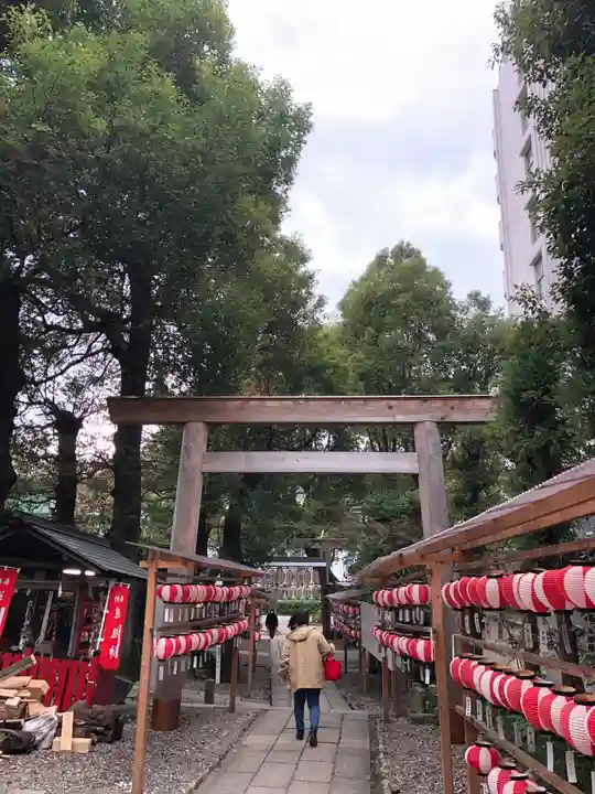 洲嵜神社の鳥居