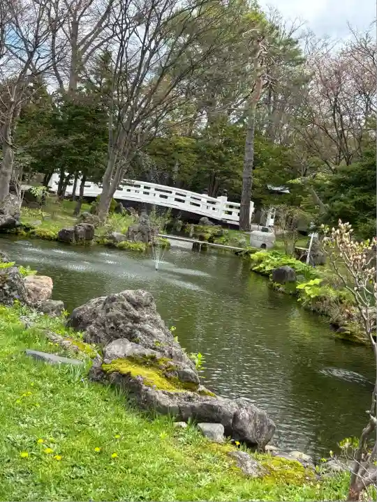北海道護國神社の庭園
