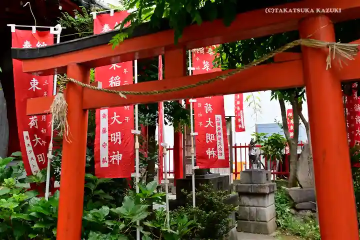 装束稲荷神社(王子稲荷神社境外摂社)の鳥居