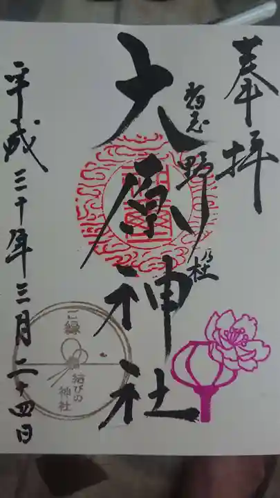 大宮・大原神社の御朱印