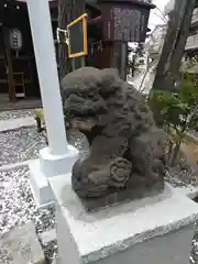 新田宿八坂神社の狛犬