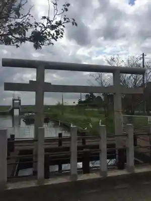 息栖神社の鳥居
