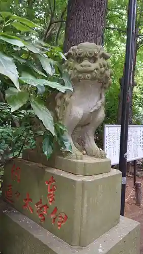 岩槻久伊豆神社の狛犬