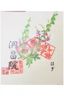 洞昌院の御朱印