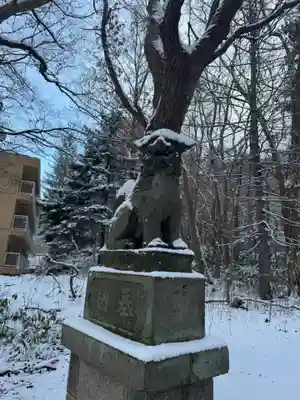 定山渓神社の狛犬