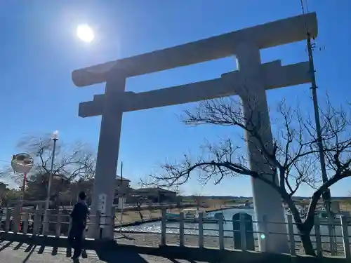 息栖神社の鳥居