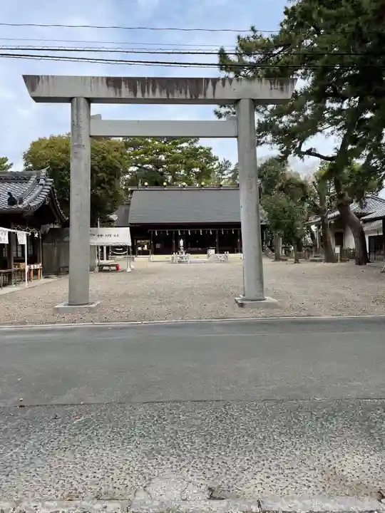 安久美神戸神明社の鳥居