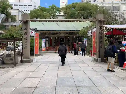 露天神社（お初天神）の鳥居