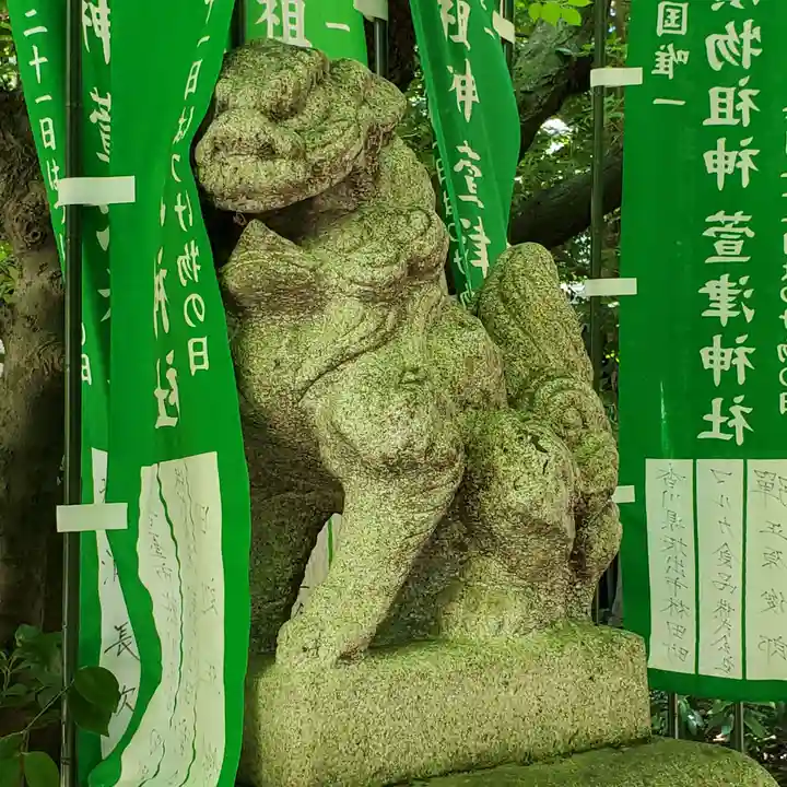 萱津神社の狛犬