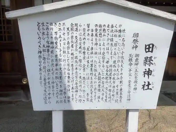 田縣神社の歴史