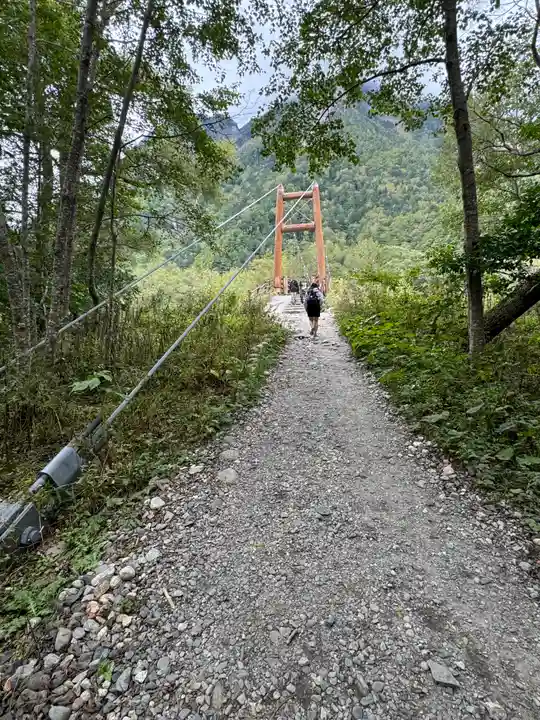 穂高神社奥宮の周辺