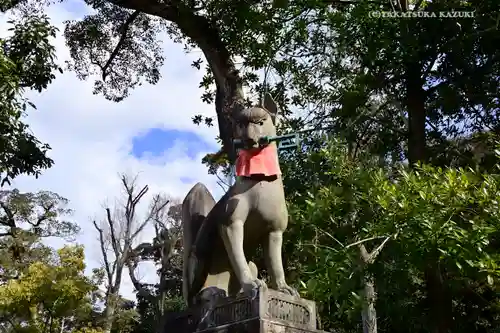 伏見稲荷大社 奥社奉拝所の狛犬