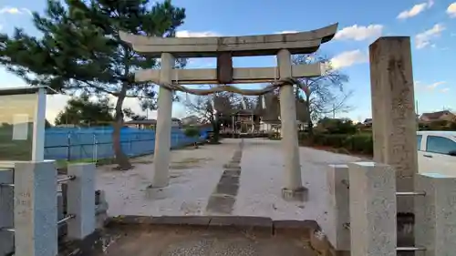 勝呂神社の鳥居