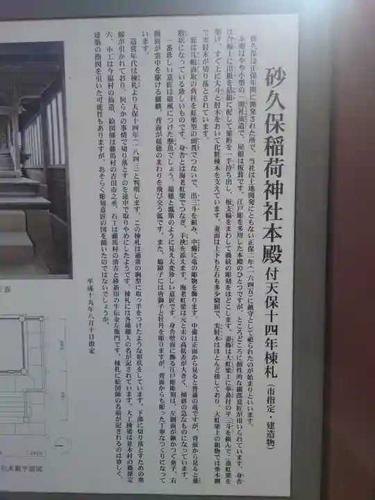 砂久保稲荷神社(埼玉県)