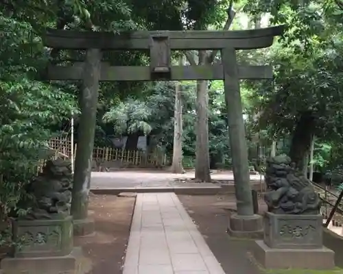 渋谷氷川神社の鳥居