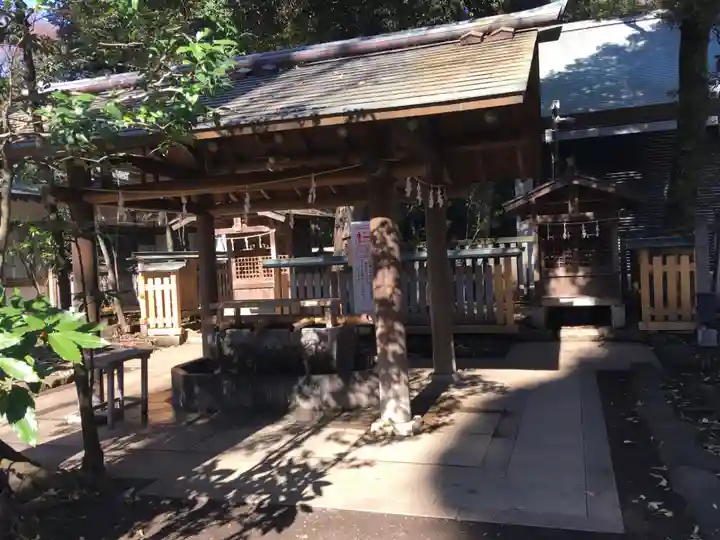 井草八幡宮の手水舎