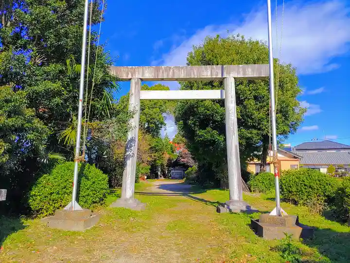 神明社(山崎宮附)の鳥居