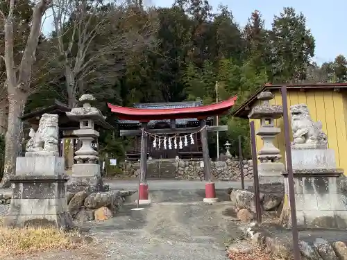 上蒔田椋神社の鳥居