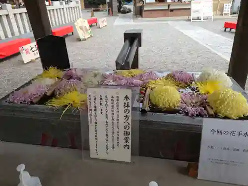 草加神社の手水舎