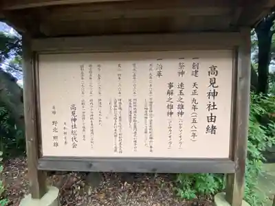 高見神社の歴史